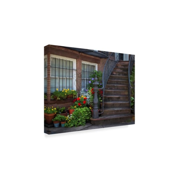 J.D. Mcfarlan 'Townhouse Steps' Canvas Art,14x19